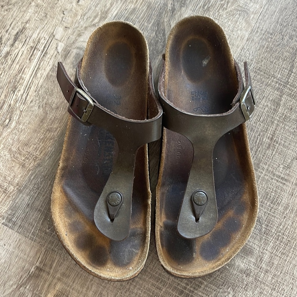 Birkenstock Brown T-Strap Sandals